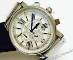 Cartier Stainless Steel White Face Quartz Watch
